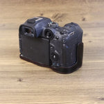 Per Canon EOS R7 Base mezza custodia per fotocamera in pelle PU con filettatura da 1/4 di pollice, For Canon EOS R7