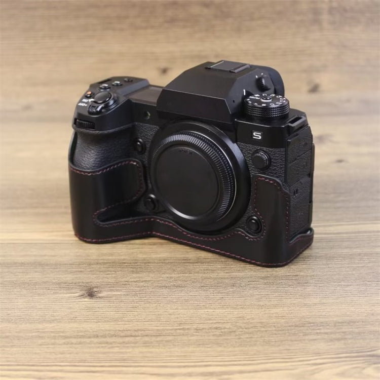 Per Fujifilm XH2S Base mezza custodia per fotocamera in pelle PU con filettatura da 1/4 di pollice, For Fujifilm XH2S