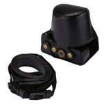 Custodia in pelle PU per fotocamera full body con cinturino per Canon EOS M5, For EOS M5