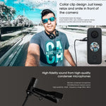 Per microfono di registrazione Lavalier Clip Type-C Insta360 ONE X2, For Insta360 ONE X2