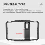 YELANGU LW-B01-1 Vlogging Trasmissione in diretta Smartphone Video Rig Gabbia metallica, LW-B01-1