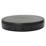 Espositore per piattaforma girevole elettrica da 22 cm, supporto per riprese video dal vivo, piattaforma espositiva per scarpe per gioielli, piattaforma girevole, spina europea, 22cm