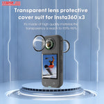 Per Insta360 X3 STARTRC Copriobiettivo Protezione per PC, For Insta360 X3 Lens Guard