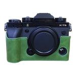 Per FUJIFILM X-T5 Base mezza custodia per fotocamera in pelle PU con filettatura da 1/4 di pollice, For FUJIFILM X-T5