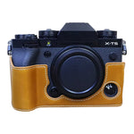 Per FUJIFILM X-T5 Base mezza custodia per fotocamera in pelle PU con filettatura da 1/4 di pollice, For FUJIFILM X-T5
