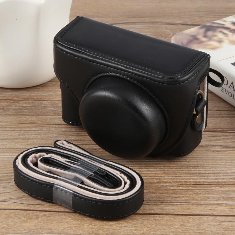 Per Sony ZV-1F Vlog Camera Borsa per fotocamera in pelle per tutto il corpo con cinturino, For Sony ZV-1F