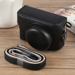 Per Sony ZV-1F Vlog Camera Borsa per fotocamera in pelle per tutto il corpo con cinturino, For Sony ZV-1F