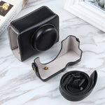 Per Sony ZV-1F Vlog Camera Borsa per fotocamera in pelle magnetica per tutto il corpo con cinturino, For Sony ZV-1F with Magnetic