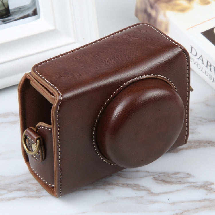 Per Sony ZV-1F Vlog Camera Borsa per fotocamera in pelle magnetica per tutto il corpo con cinturino, For Sony ZV-1F with Magnetic