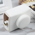 Per Sony ZV-1F Vlog Camera Borsa per fotocamera in pelle magnetica per tutto il corpo con cinturino, For Sony ZV-1F with Magnetic