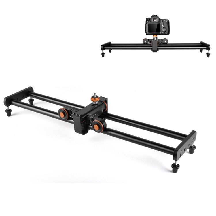 YELANGU YLG0119A Binario di scorrimento per giunzioni da 60 cm + Fibbia per binario per carrello per fotocamere reflex / videocamere, 60cm Rail Track + Rail Buckle