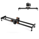 YELANGU YLG0119A Binario di scorrimento per giunzioni da 60 cm + Fibbia per binario per carrello per fotocamere reflex / videocamere, 60cm Rail Track + Rail Buckle