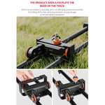 YELANGU YLG0119A Binario di scorrimento per giunzioni da 60 cm + Fibbia per binario per carrello per fotocamere reflex / videocamere, 60cm Rail Track + Rail Buckle