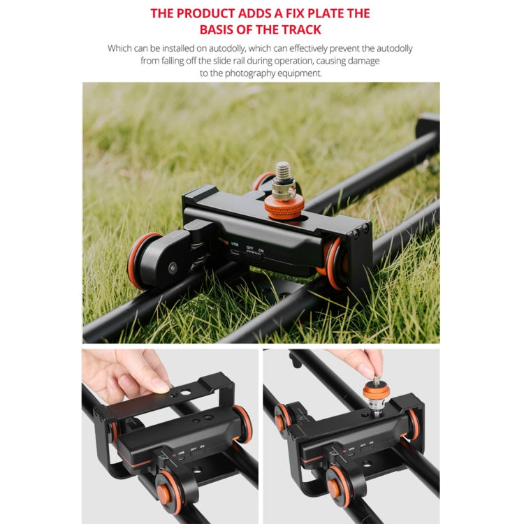 YELANGU YLG0119A Binario di scorrimento per giunzioni da 60 cm + Fibbia per binario per carrello per fotocamere reflex / videocamere, 60cm Rail Track + Rail Buckle