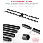YELANGU YLG0119A Binario di scorrimento per giunzioni da 60 cm + Fibbia per binario per carrello per fotocamere reflex / videocamere, 60cm Rail Track + Rail Buckle
