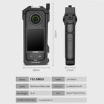 Per Insta360 X3 YELANGU LW-ONE X3 Custodia con telaio esteso con gabbia metallica, LW-ONE X3