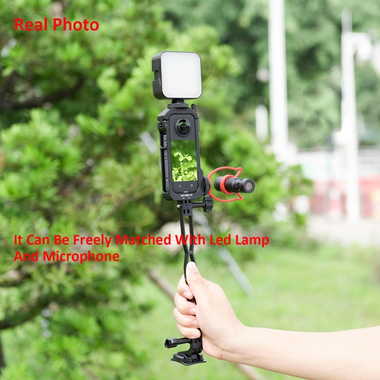 Per Insta360 X3 YELANGU LW-ONE X3 Custodia con telaio esteso con gabbia metallica, LW-ONE X3
