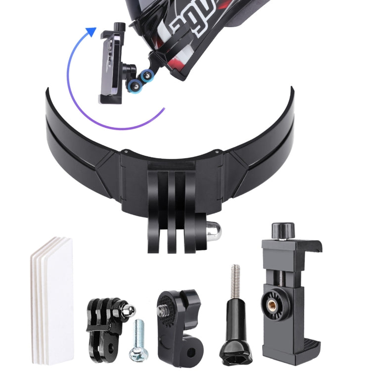 Kit montaggio casco per fotocamera e smartphone