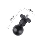 Supporto per adattatore per testa a sfera in ABS con vite da 25 mm da 1/4 di pollice