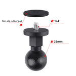 Supporto per adattatore per testa a sfera in ABS con vite da 25 mm da 1/4 di pollice