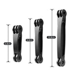 Estensore per braccio di estensione in alluminio congiunto per GoPro Hero11 Black / HERO10 Black / HERO9 Black /HERO8 / HERO7 /6 /5 /5 Session /4 Session /4 /3+ /3 /2 /1, Insta360 ONE R, DJI Osmo Action eAltre action camera, lunghezza: 10,8 cm, 10.8cm