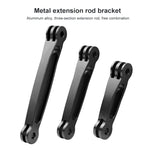 Estensore per braccio di estensione in alluminio congiunto per GoPro Hero11 Black / HERO10 Black / HERO9 Black /HERO8 / HERO7 /6 /5 /5 Session /4 Session /4 /3+ /3 /2 /1, Insta360 ONE R, DJI Osmo Action eAltre action camera, lunghezza: 10,8 cm, 10.8cm
