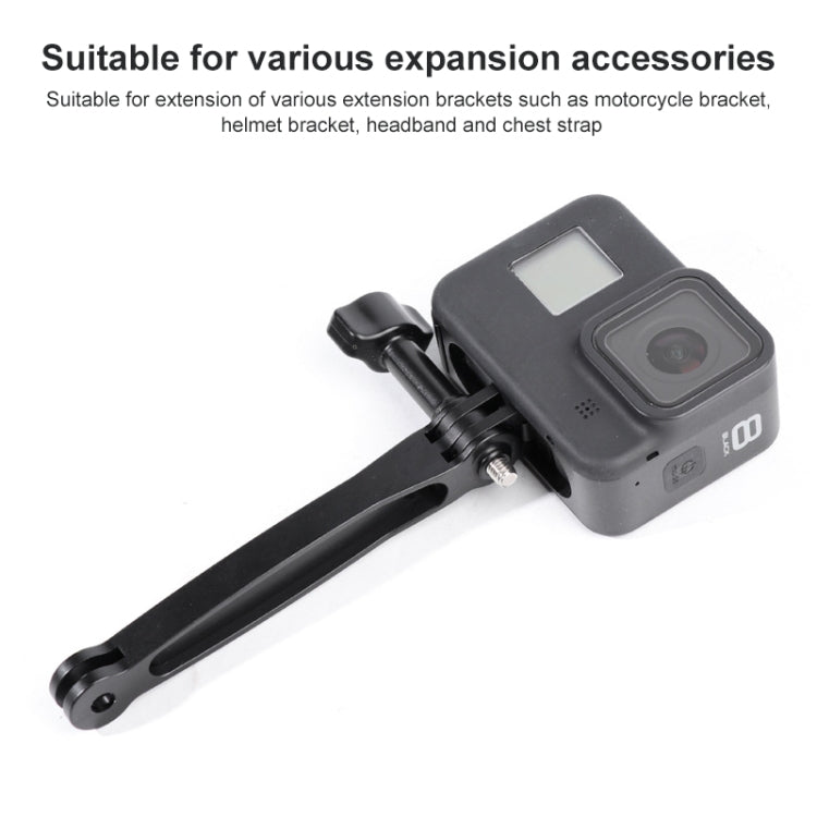 Estensore per braccio di estensione in alluminio congiunto per GoPro Hero11 Black / HERO10 Black / HERO9 Black /HERO8 / HERO7 /6 /5 /5 Session /4 Session /4 /3+ /3 /2 /1, Insta360 ONE R, DJI Osmo Action eAltre action camera, lunghezza: 10,8 cm, 10.8cm