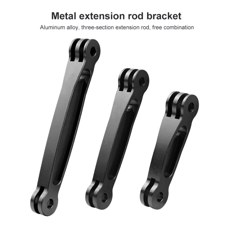 Estensore per braccio di estensione in alluminio congiunto per GoPro Hero11 Black / HERO10 Black / HERO9 Black /HERO8 / HERO7 /6 /5 /5 Session /4 Session /4 /3+ /3 /2 /1, Insta360 ONE R, DJI Osmo Action eAltre action camera, lunghezza: 8,8 cm, 8.8cm
