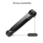 Estensore per braccio di estensione in alluminio congiunto per GoPro Hero11 Black / HERO10 Black / HERO9 Black /HERO8 / HERO7 /6 /5 /5 Session /4 Session /4 /3+ /3 /2 /1, Insta360 ONE R, DJI Osmo Action eAltre action camera, lunghezza: 8,8 cm, 8.8cm
