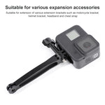 Estensore per braccio di estensione in alluminio congiunto per GoPro Hero11 Black / HERO10 Black / HERO9 Black /HERO8 / HERO7 /6 /5 /5 Session /4 Session /4 /3+ /3 /2 /1, Insta360 ONE R, DJI Osmo Action eAltre action camera, lunghezza: 8,8 cm, 8.8cm