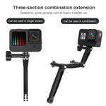 Estensore per braccio di estensione in alluminio congiunto per GoPro Hero11 Black / HERO10 Black / HERO9 Black /HERO8 / HERO7 /6 /5 /5 Session /4 Session /4 /3+ /3 /2 /1, Insta360 ONE R, DJI Osmo Action eAltre action camera, lunghezza: 8,8 cm, 8.8cm