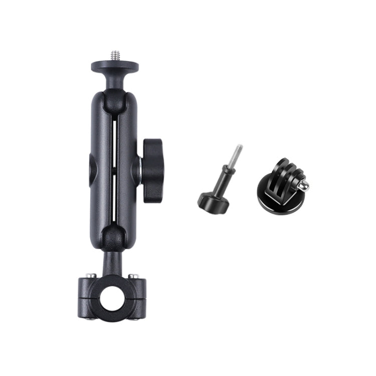 Supporto fisso per manubrio anteriore auto Ballhead da 21 mm con adattatore per treppiede e vite per GoPro Hero11 Nero / HERO10 Nero /9 Nero /8 Nero /7 /6 /5 /5 Sessione /4 Sessione /4 /3+ /3 /2 /1, DJI Osmo Action e altre action camera, 21mm 16.3cm
