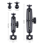Supporto fisso per manubrio anteriore auto Ballhead da 21 mm con adattatore per treppiede e vite per GoPro Hero11 Nero / HERO10 Nero /9 Nero /8 Nero /7 /6 /5 /5 Sessione /4 Sessione /4 /3+ /3 /2 /1, DJI Osmo Action e altre action camera, 21mm 16.3cm