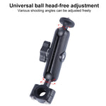 Supporto fisso per manubrio anteriore auto Ballhead da 21 mm con adattatore per treppiede e vite per GoPro Hero11 Nero / HERO10 Nero /9 Nero /8 Nero /7 /6 /5 /5 Sessione /4 Sessione /4 /3+ /3 /2 /1, DJI Osmo Action e altre action camera, 21mm 16.3cm