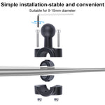 Supporto fisso per manubrio anteriore auto Ballhead da 21 mm con adattatore per treppiede e vite per GoPro Hero11 Nero / HERO10 Nero /9 Nero /8 Nero /7 /6 /5 /5 Sessione /4 Sessione /4 /3+ /3 /2 /1, DJI Osmo Action e altre action camera, 21mm 16.3cm