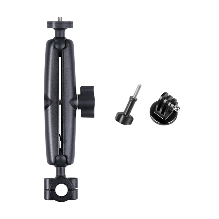 Supporto fisso per manubrio anteriore auto Ballhead da 25 mm con adattatore per treppiede e vite per GoPro Hero11 Nero / HERO10 Nero /9 Nero /8 Nero /7 /6 /5 /5 Sessione /4 Sessione /4 /3+ /3 /2 /1, DJI Osmo Action e altre action camera, 25mm 22cm
