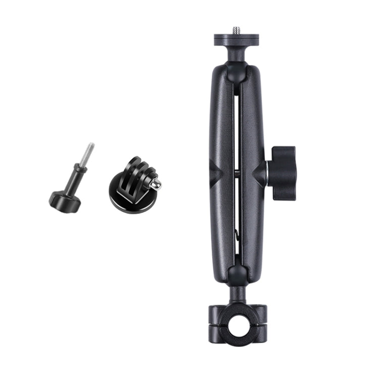 Supporto fisso per manubrio anteriore auto Ballhead da 25 mm con adattatore per treppiede e vite per GoPro Hero11 Nero / HERO10 Nero /9 Nero /8 Nero /7 /6 /5 /5 Sessione /4 Sessione /4 /3+ /3 /2 /1, DJI Osmo Action e altre action camera, 25mm 22cm