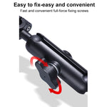 Supporto fisso per manubrio anteriore auto Ballhead da 25 mm con adattatore per treppiede e vite per GoPro Hero11 Nero / HERO10 Nero /9 Nero /8 Nero /7 /6 /5 /5 Sessione /4 Sessione /4 /3+ /3 /2 /1, DJI Osmo Action e altre action camera, 25mm 22cm
