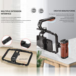 YELANGU LW101Vlogging Live Broadcast Smartphone Video Rig gestisce i kit di stabilizzatori, LW101