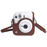 Per FUJIFILM Instax mini 12 Custodia in pelle Borsa per fotocamera a corpo intero con tracolla, For FUJIFILM Instax mini 12