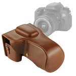 Custodia in pelle PU per fotocamera full body per Canon EOS 760D / 750D (obiettivo 18-135 mm), For EOS 760D