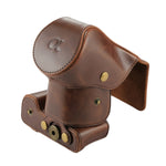 Custodia in pelle PU per fotocamera full body con cinturino per Sony NEX 7 / F3 (obiettivo 18-55 mm), For Sony NEX 7 / F3, For Sony NEX 7