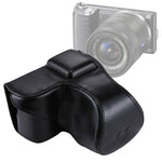 Custodia in pelle PU per fotocamera full body con cinturino per Sony NEX 5N / 5R / 5T (obiettivo 16-50mm / 18-55mm), For Sony NEX 5N