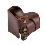 Custodia in pelle PU per fotocamera full body con cinturino per Sony NEX 5N / 5R / 5T (obiettivo 16-50mm / 18-55mm), For Sony NEX 5N