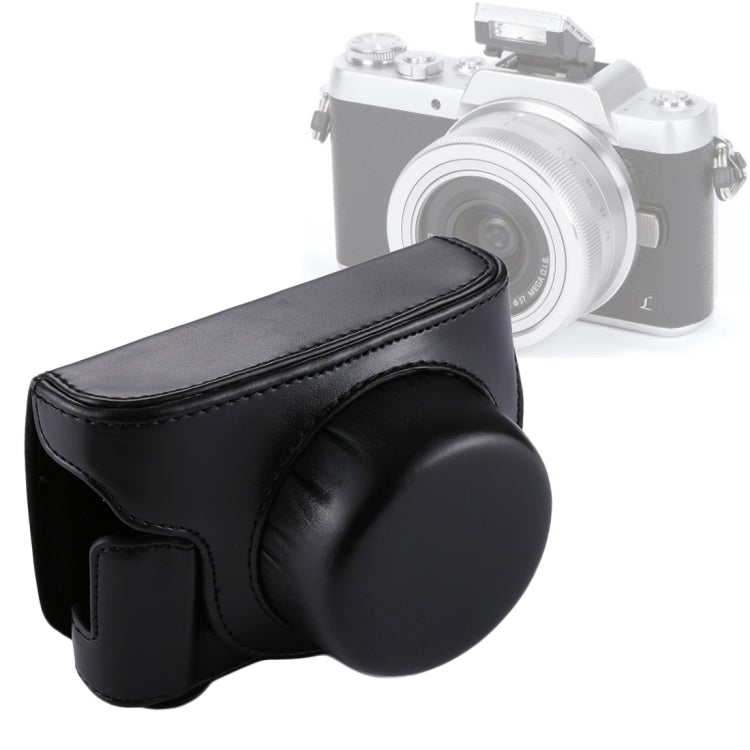 Custodia per fotocamera in pelle PU per fotocamera full body con tracolla per Panasonic Lumix GF7 / GF8 / GF9 (obiettivo 12-32mm / 14-42mm), For Lumix GF7