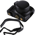 Custodia per fotocamera in pelle PU per fotocamera full body con tracolla per Panasonic Lumix GF7 / GF8 / GF9 (obiettivo 12-32mm / 14-42mm), For Lumix GF7