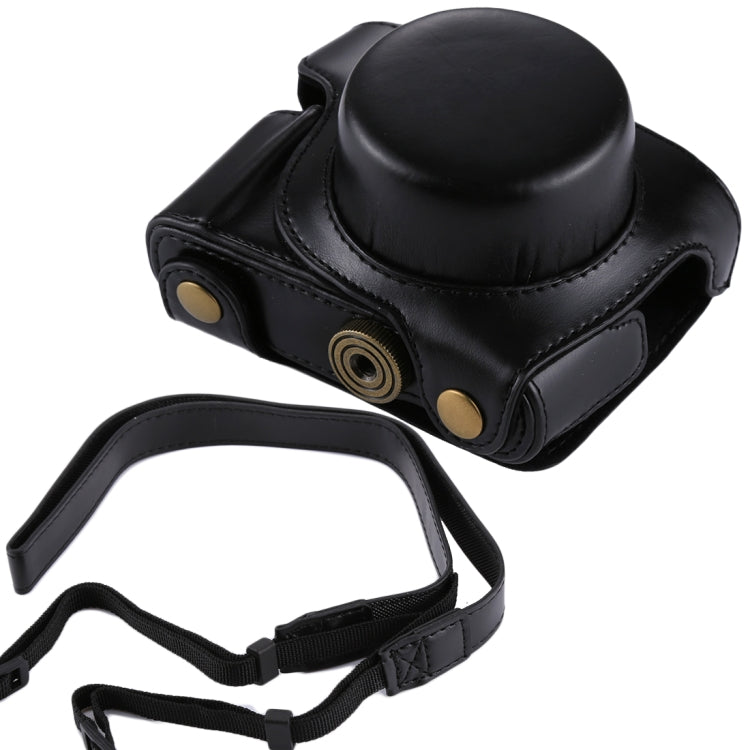 Custodia per fotocamera in pelle PU per fotocamera full body con tracolla per Panasonic Lumix GF7 / GF8 / GF9 (obiettivo 12-32mm / 14-42mm), For Lumix GF7