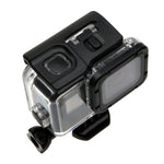 Per GoPro HERO6 /5 Custodia protettiva impermeabile da 30 m + copertura posteriore cava con fibbia di montaggio e vite di base, non è necessario smontare l'obiettivo (GP413), Housing Case+ Back cover