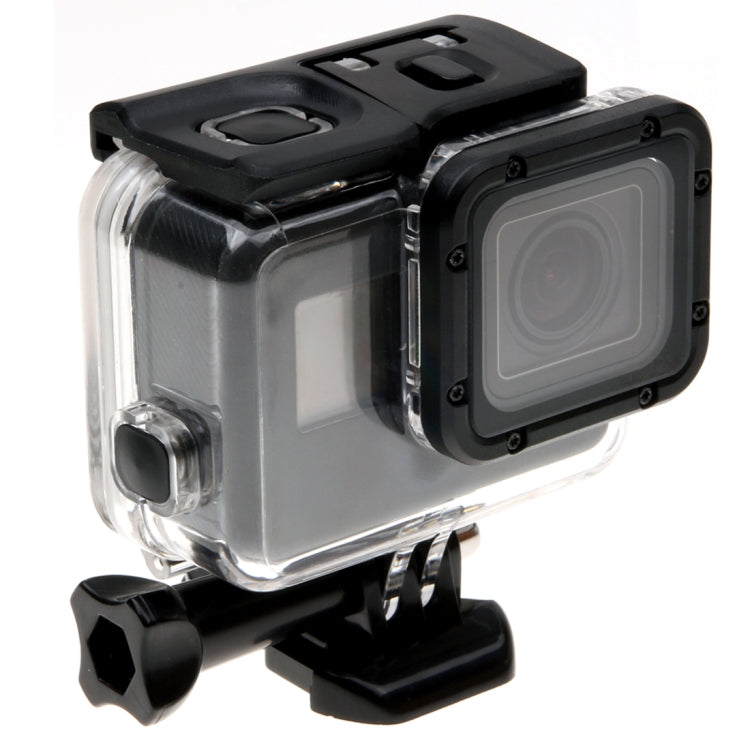 Per GoPro HERO6 /5 Custodia protettiva Skeleton + Cover posteriore cava con fibbia Montaggio base e vite, non è necessario smontare l'obiettivo, Hollow Back Cover