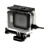 Per GoPro HERO6 /5 Custodia protettiva Skeleton + Cover posteriore cava con fibbia Montaggio base e vite, non è necessario smontare l'obiettivo, Hollow Back Cover